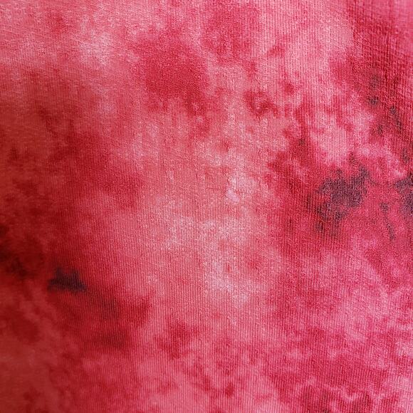 NWT IBKUL Icefit Technology LS Polo Tie Dye Red UPF 50+ Men's Size XL *Tiny Snag - Picture 10 of 10